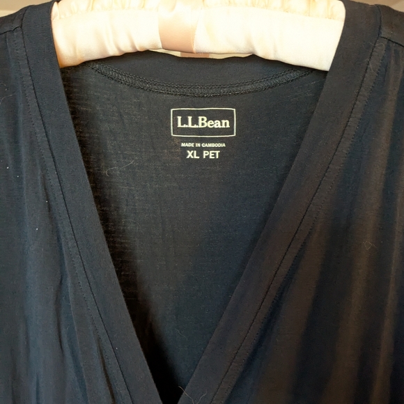 L.L. Bean Black A-line Jersey Dress - Picture 4 of 8